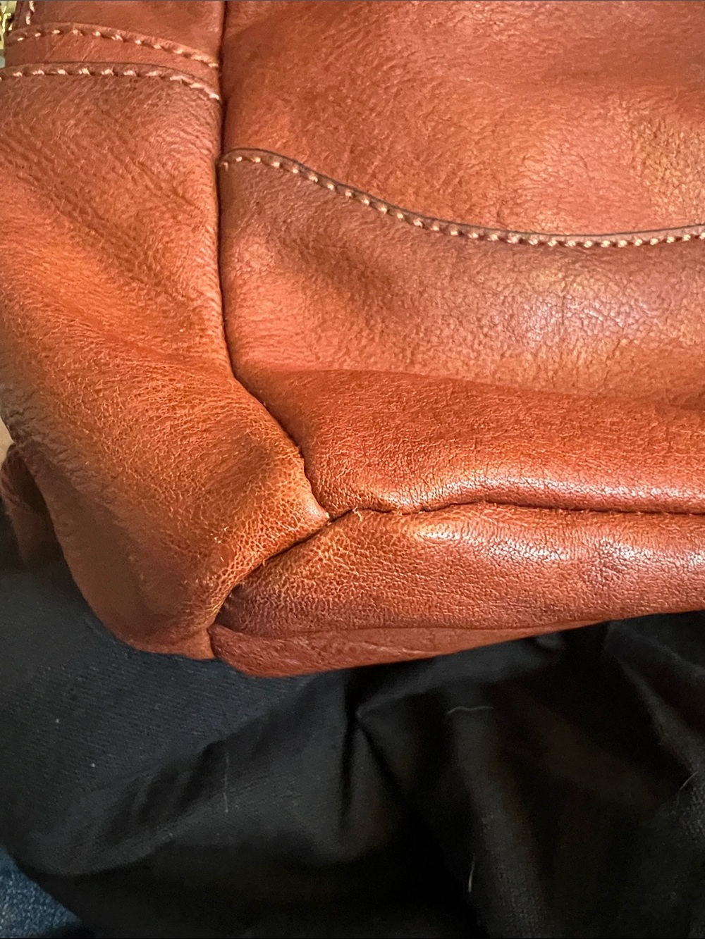 Frye Rustic Chestnut Leather Mini Backpack - Picture 14 of 15